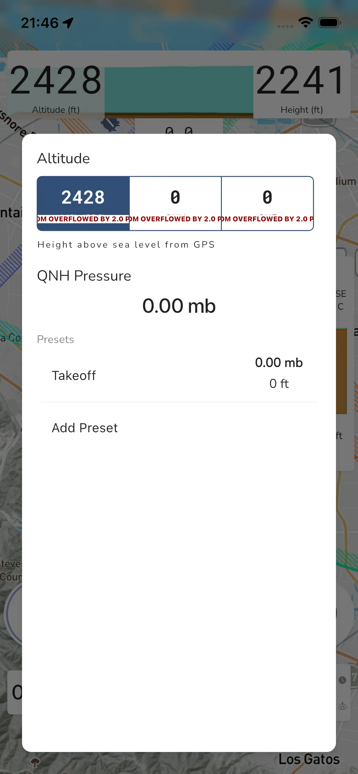 Altitude Settings 1
