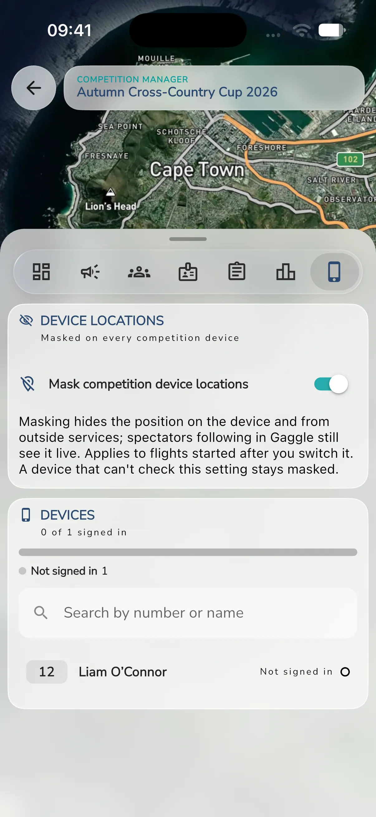 The Devices page