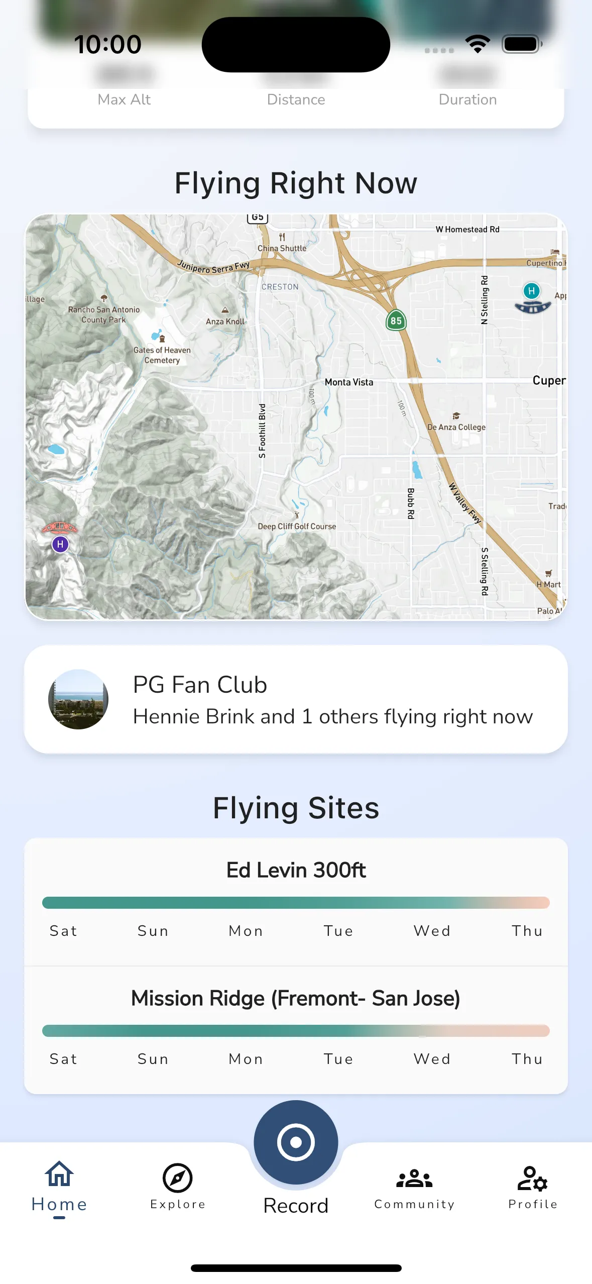 Home Flying Sites