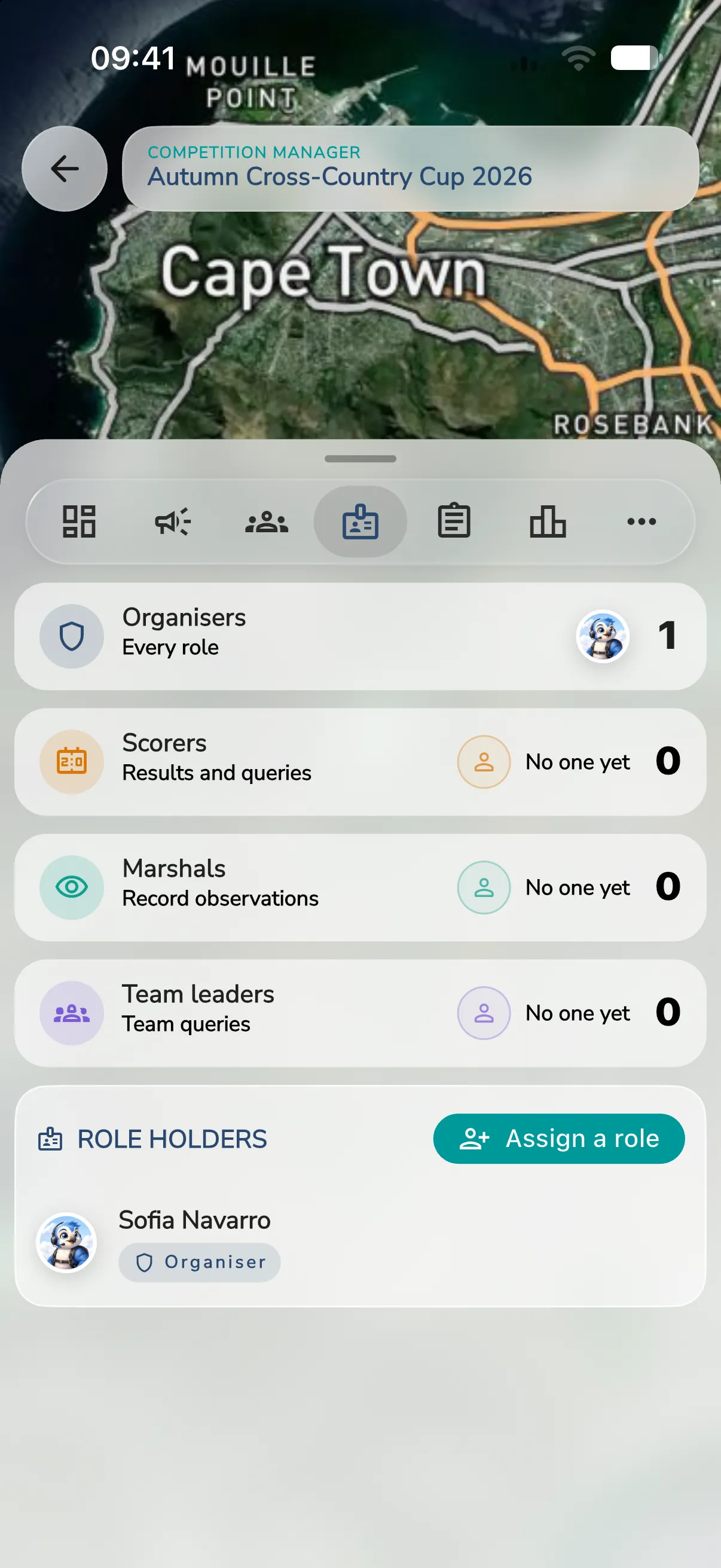 The Roles page